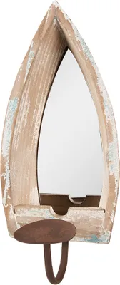 Produktbild von Clayre & Eef Spiegel 15x17x36 cm Beige Holz
