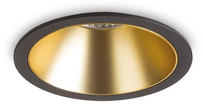 Immagine prodotto di Faretto Ad Incasso GAME LED 20W Luce Calda Nero Oro Ideal Lux
