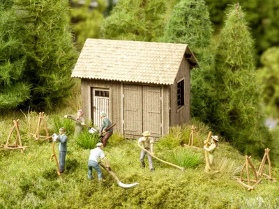 Produktbild von Noch 12050 Auf der Alm, Deko Szene mit Figuren H0 (1:87), Fertigmodell