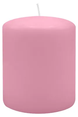 Produktbild von Stumpenkerzen 100 x Ø 80 mm, Rosa, 8 Stück