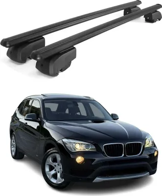 Produktbild von Dachträger Gepäckträger für BMW X1 E84 2009-2014 ABE Aluminium Schwarz 2x