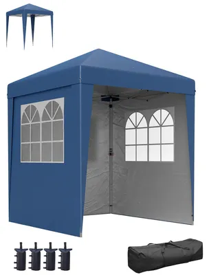 Obrázok produktu pre Záhradný pavilón – Stan na párty – Záhradný stan – Pavilón – Altán – 2x2 metre – Nastaviteľná výška