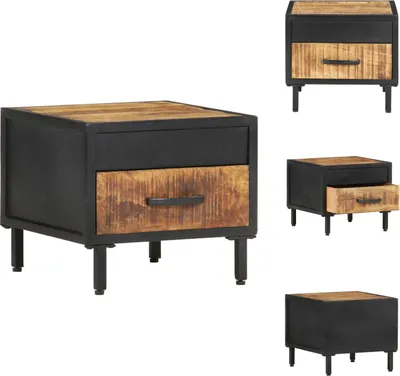 Obrázek produktu pro vidaXL Noční stolek 40x40x35 cm Hrubé mangové dřevo - Noční stolky