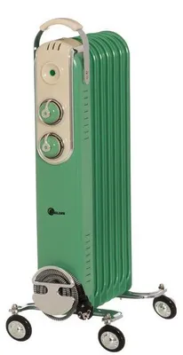 Image de Radiateur à huile rétro Bellus 1500 W vert