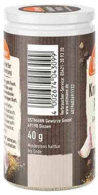 Produktbild von Knoblauch Pfeffer Gewürz 40g Streudose Ostmann - Gewürzmischung, Kräuter