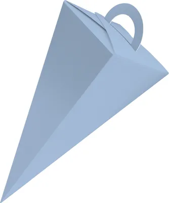 Produktbild von itenga Geschenktüte Schultüte mit Griff 21 cm Eisblau
