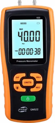 Obrázok produktu pre Diferenciálny Manometer Digitálny Tlakomer Usb Tester Tlaku 100Kpa