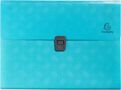 Produktbild von Exacompta 5x Fächermappe 33x25 cm RC-PP, Pop'N Co - Cyan - 55299E