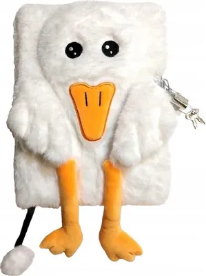 Imagen del producto de Diario de peluche "PREMIUM Cute Goose", formato DIN A5, 96 páginas
