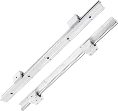 Obrázok produktu pre 2ks SBR12-500mm 12MM Lineárne ložiskové koľajnice posuvný vodiaci hriadeľ 4ks SBR12UU bloky