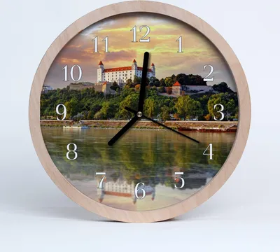 Produktbild von Holzuhr 20fi cm wanduhr - Der Fluss Schloss
