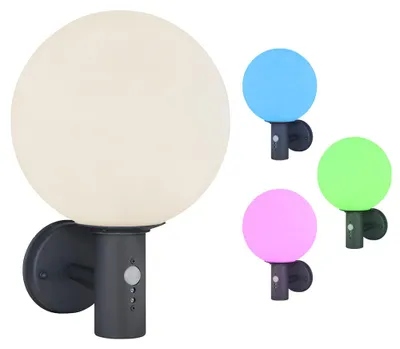 Produktbild von RGB LED Wandleuchte, Bewegungsmelder, App Steuerung, H 37 cm