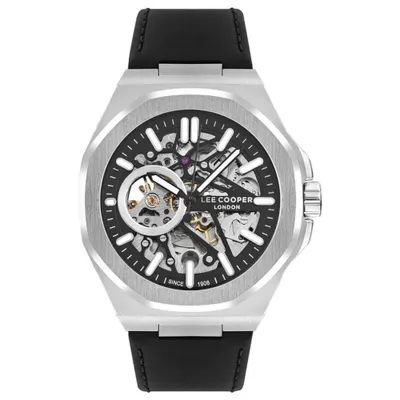 Produktbild von Herrenuhr LEE COOPER LC07978.351 in Schwarz, Fashion Skeleton.
