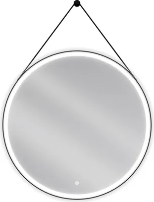 Immagine prodotto di Mexen Reni specchio da bagno illuminato, rotondo 90 cm, LED 6000K, antiappannamento, cornice nera - 9812-090-090-611-70