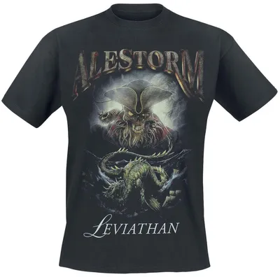 Produktbild von Alestorm T-Shirt Herren Leviathan schwarz Band-Merch, Bands 100% Baumwolle M
