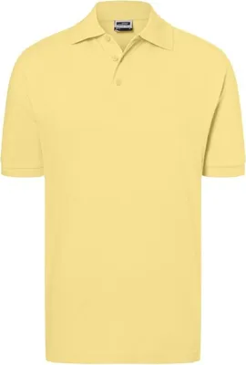 Produktbild von Hochwertiges Polohemd mit Armbündchen light-yellow, Gr. M