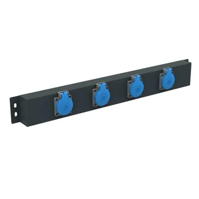Produktbild von Steckdosenleiste 4x230V 618x74x40mm BG Steckdose Steckerleiste Steckdosenstecker