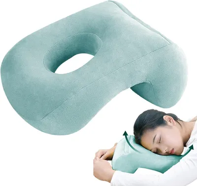 Produktbild von Gesicht nach unten Kissen | Bequemes weiches Schlafkissen mit Armloch, Donut-Gesichtskissen,nach unten gerichtetes Schreibtisch-Nackenstützkissen zum Nickerchen
