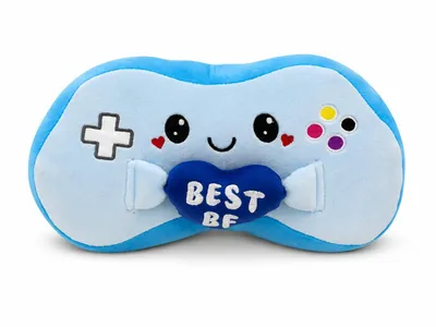 Produktbild von Joystick Kuscheltier 25 cm Blauer Gaming Controller Plüschtier Stofftier Weiches Kawaii Geschenk für Gamer und Kinder