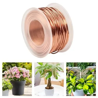 Produktbild von Elektrokultur Gardening kupferdraht, Durchmesser 1.3mm Kupferdraht Blank 16 Gauge Reiner für Wachsende Garten, Pflanzen, Gemüse (20m Gesamtlänge)