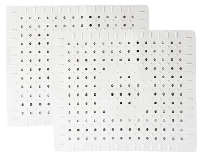 Produktbild von Spülbeckeneinlage, 2 Stück Abtropfmatte, rutschfest, 31x26 cm, Weiß