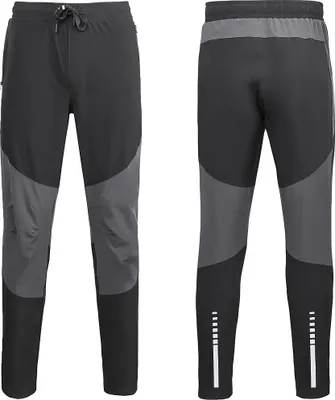 Produktbild von MidGard Herren Fahrradhose Lang, Radlerhose winddicht und atmungsaktiv Damen Laufhose für Outdoor Wanderung Wasserabweisend Softshellhose Größe XXXL