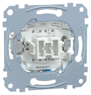 Productafbeelding van Merten Taster, model MEG3154-0000, met separator, meldingscontact, normaal gesloten, 1-polig