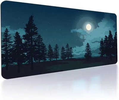 Produktbild von Schreibtischunterlage 40 x 80 cm - blau - rutschfeste Unterseite - große Mauspad für Gaming - Vemera