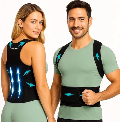 Produktbild von Haltungskorrektur, Rückenstabilisator für Damen und Herren, Schultergurte, flexibel