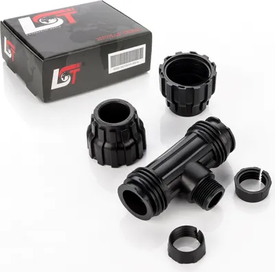 Produktbild von T-Stück Klemmverbinder Schlauch PE-Rohr Verschraubung Kupplung Ø25mm 3/4" AG
