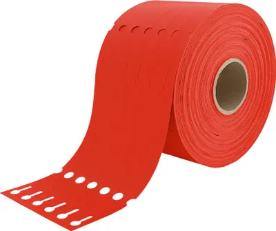 Produktbild von CombiCrat Schlaufenetiketten TT-Drucker 160x17 mm, rot  - 4000 Stück pro Rolle