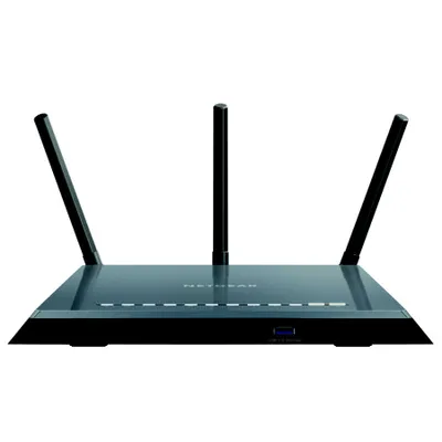 Produktbild von NETGEAR R6400 WLAN-Router Gigabit Ethernet Dual-Band (2,4 GHz/5 GHz) Schwarz, Wi-Fi 5 (802.11ac), Dual-Band (2,4 GHz/5 GHz), Ethernet/LAN, Schwarz