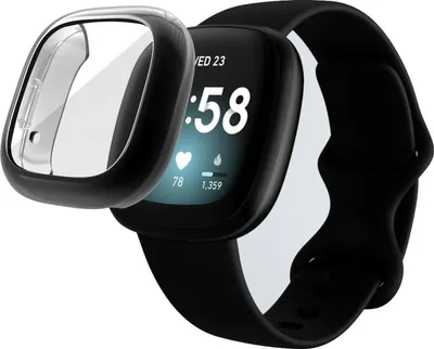 Produktbild von Strap-it Fitbit Sense Schutzhülle (Schwarz)