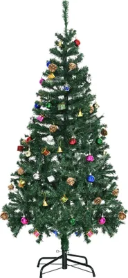 Image de Sapin de Noël artificiel - 150 cm - Vert/Blanc