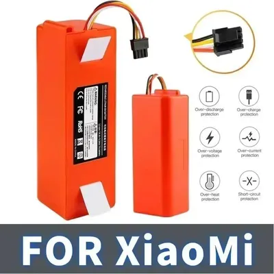 Image de Aspirateur robot Xiaomi Roborock - Batterie de remplacement - Compatible avec les modèles S5, S50, S51, S55, S5 Max, S6, S60, S65 - Lithium-ion - 14,4 V - 6500 mAh