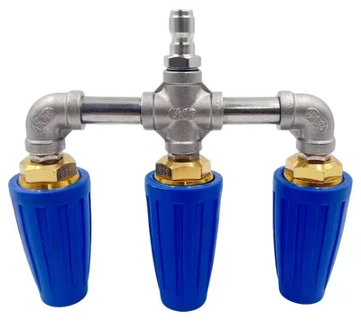 Produktbild von 3-in-1 Turbo Düse Hochdruckreiniger 360° Rotierend, 4000 PSI Druckdüse mit Schnellanschluss