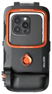 Produktbild von ZELURXX Tauch-Handyhülle IP68 bis 20 m, Unterwasser-Handygehäuse mit Bluetooth-Auslöser, Griff, für Smartphones bis 7 Zoll