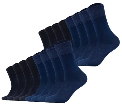 Produktbild von s.Oliver Uni Socken, 16er Pack - Kurzsocken, einfarbig Navy 43-46
