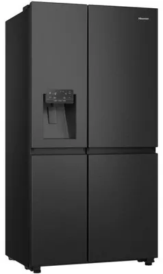 Obrázok produktu pre Hisense RS818N4TFC, Voľne stojaci, Americké dvere, Čierna, Dotyk, LED, Na dverách