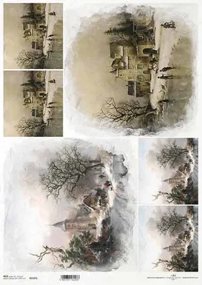 Immagine prodotto di Carta di riso per decoupage A3 ITD-1107L vintage views