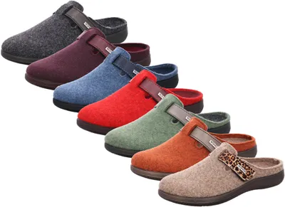 Zdjęcie produktu dla Rohde pantofel damski miękki filc Bari 6549, rozmiar:42 EU, kolor:Czerwony