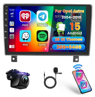 Productafbeelding van 2+64G Android autoradio 2004-2010 met CarPlay, 9 Inch 2 DIN Scherm, Wi-Fi, GPS, Bluetooth
