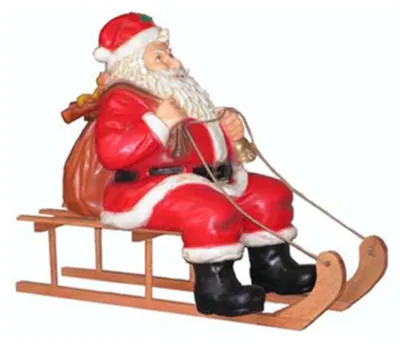 Immagine prodotto di Babbo Natale decorazione casa decorazione slitta figura statua