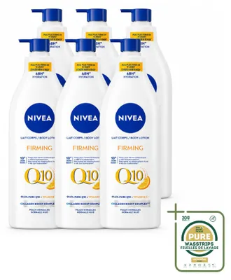 Obrázok produktu pre 6 x NIVEA Q10 pleťové mlieko na telo – s vitamínom C – pre normálnu pokožku – 400 ml - balenie s 6 kusmi