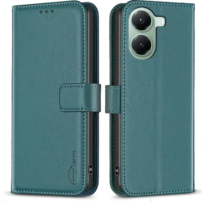 Produktbild von Xiaomi Poco X7 Pro Hülle - BINFEN Klapphülle - Grün