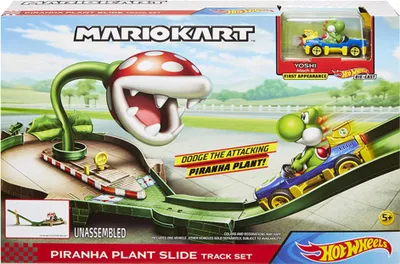 Obrázek produktu pro Hot Wheels Mario Kart GCP26, Sada vozidla a trati, 5 rok/roky, Plast, Kov, Různé barvy