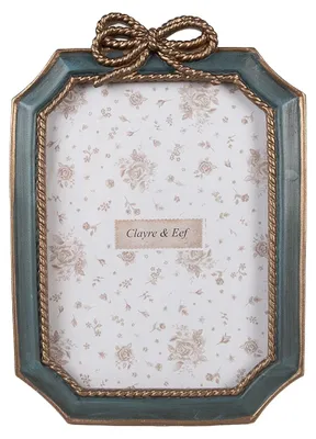 Obrázok produktu pre Clayre & Eef rám na obraz 13x18 cm zelený plast