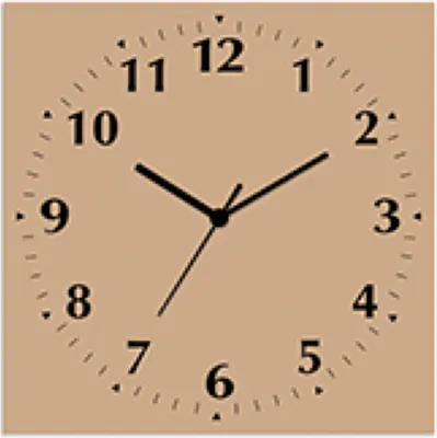 Produktbild von ARTland Wanduhr auf Alu Quarzuhr - schwarzer Zeiger Trendfarbe Beige Größe: 30x30 cm