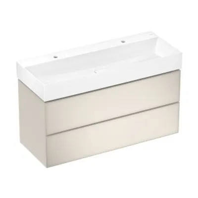 Produktbild von Hansgrohe Waschtisch Xevolos E 1200x480mm m.2 Hahnl.o.Überlauf SmartClean weiß, 61104450