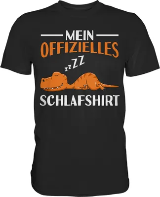 Produktbild von Offizielles Schlafshirt Nachthemd Schlafanzug Pyjama Dino Kinder T-Shirt Trex – Black / 4XL